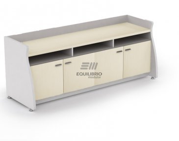 EQU-CREDENZA-04 :: Muebles de Oficina: Equilibrio Modular