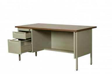 ESCRITORIO METALICO CON 1 PEDESTAL :: Muebles de Oficina: Equilibrio Modular