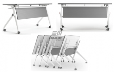 MESA ABATIBLE-Capacitación/Aulas Colaborativas :: Muebles de Oficina: Equilibrio Modular
