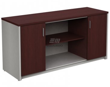 Credenza en Melamina 2 puertas 1 entrepaño :: Muebles de Oficina: Equilibrio Modular